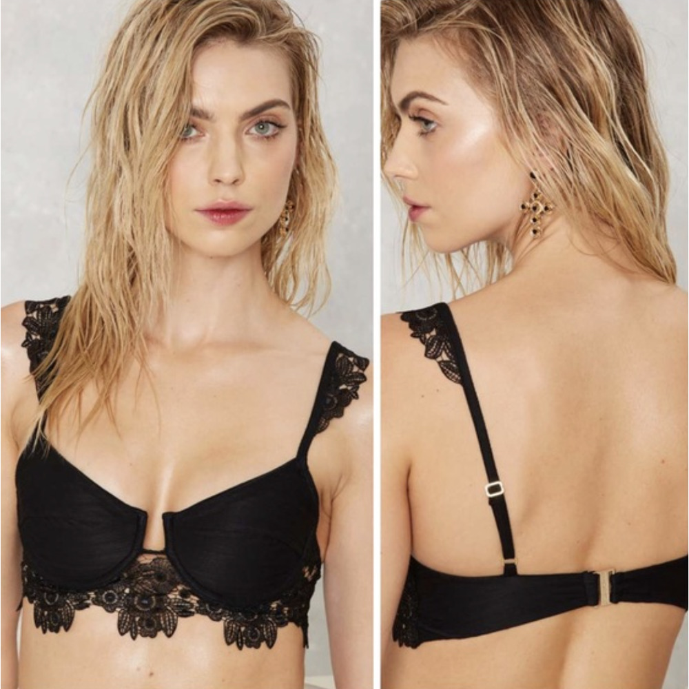 For Love and Lemons Barcelona Bikini Top ONLY Size Small